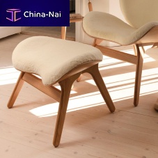 Contemporary ottoman A CONVERSATION PIECEleatheroakplywood
