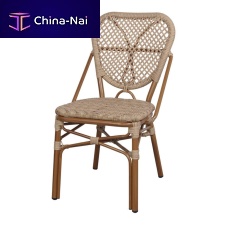 Traditional chair LAURENoutdoorsynthetic rattanaluminum base