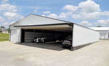 Sliding hangar door Bi-Fold foldingautomatic