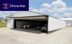 Sliding hangar door Bi-Fold foldingautomatic