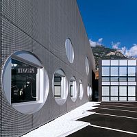 Ventilated facade cladding PSENNER DISTILLERY, TERMENOsheetcopperzinc-titanium
