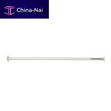 Metal shower curtain bar straight