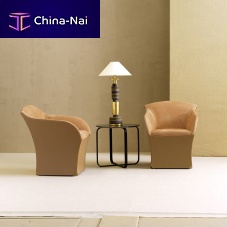 Contemporary armchair BONAleatherfull-grain leatherbeech