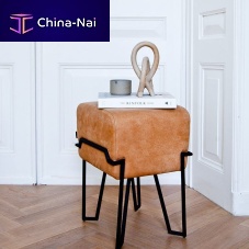 Contemporary stool BOKKleatherfeltupholstered