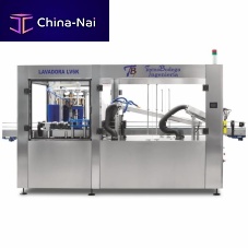 Bottle washing machine with dryerturbine