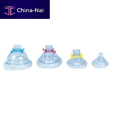 Latex-free anesthesia mask adjustablewith valvetransparent