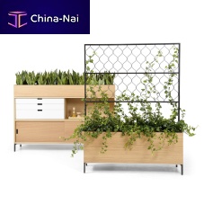Wooden planter NEATrectangularcontemporaryfor office