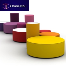 Pop Art design pouf ROUNDABOUTfabricroundmodular