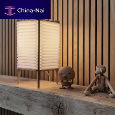 Table lamp BEE HIVEoakpapercontemporary