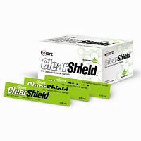 Fluoride varnish dental material Kolorz ClearShieldfor dental prophylaxisdough