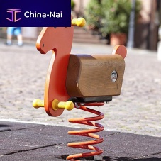 Steel spring rocker PONY woodensolid woodanimal