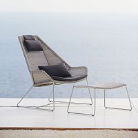 Contemporary footrest BREEZE : 5369resin wickergarden