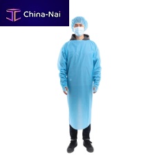 Unisex visitor gown B8-1polyethylenewaterproofwhite