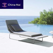 Contemporary sun lounger SURFpolyesterstainless steelsteel
