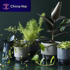 Ceramic flower pot GROglassfree-standinground