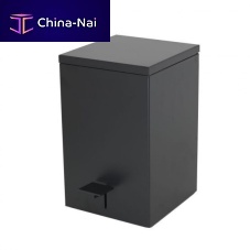 Bathroom trash can stainless steelbrushed stainless steelplastic