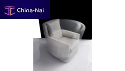 Contemporary armchair ELISA PLUSfabricwith removable covercentral base