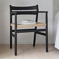 Contemporary chair BM2indoorropeoak base