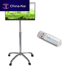 Pelvic floor rehabilitation system with pelvic electromyography (ANOP) Morpheus® PMR on casters