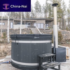 Above-ground hot tub SERENITY round6-personwooden