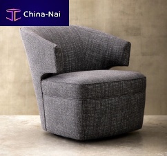 Contemporary armchair LANA CLUB fabricwoodenupholstered