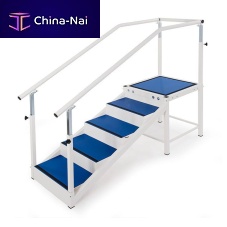 One-sided rehabilitation staircase 1312010with 2 handrails