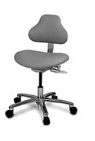 Dental stool Deluxe 6126Cheight-adjustablewith backreston casters