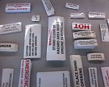 Aircraft cabin placard information