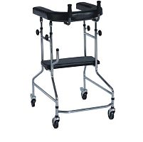 Forearm crutch DP-SC4075Bquadripodadultheight-adjustable