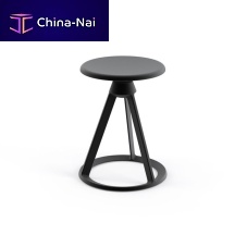 Contemporary stool Pitoncast aluminumaluminum basestainless steel base