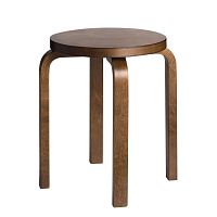 Contemporary stool E60leatherfabricplywood