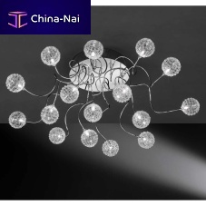 Contemporary ceiling light ASTRO 16LMPglasshalogenhome