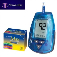 Blood glucose meter with lancing device Nova Max® Plusno coding