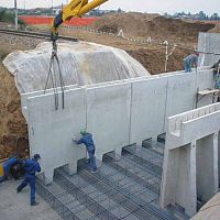 Reinforced concrete bridge abutment SUBWAYS