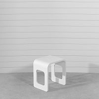 Contemporary stool SIET woodenmetalmetal base