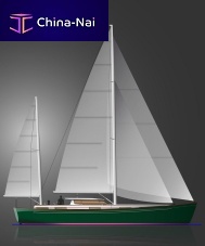 Cruising-racing sailing yacht M55 VERA3-cabinwith center cockpitwith enclosed cockpit