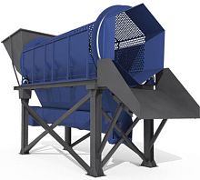 Recycling screener Arno®Sort drumfor powders