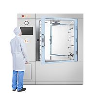 Decontamination pass box DLVHP/DE/A floor-mountedhydrogen peroxide