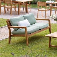 Contemporary sofa LODGEoutdoorfabricgray