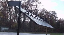 Swing hangar door