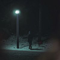 Garden bollard light BORNE ONYX for public spacescontemporaryaluminum
