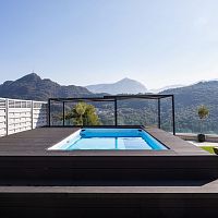 Kit swimming pool outdoorabove-groundstainless steel