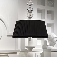 Pendant lamp JULIANAchromeSwarovski® crystalfabric