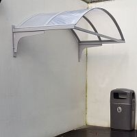 Door awning VisionPMMApolycarbonatecurved
