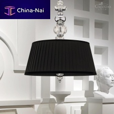 Pendant lamp JULIANAchromeSwarovski® crystalfabric