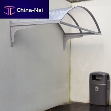 Door awning VisionPMMApolycarbonatecurved