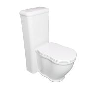 Free-standing toilet TIWC01-TICIMBLback to wallceramicwith high tank