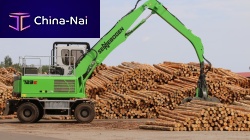 Swing-arm log loader 723 Emobile