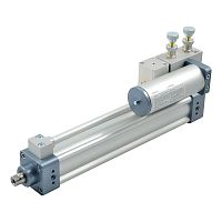 Pneumatic cylinder BRK serieshydraulicwith piston rodanodized aluminum
