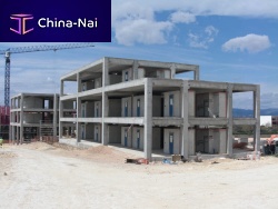Reinforced concrete portal frame prestressed concrete